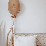 Ballon kussen - camel katoen image 4