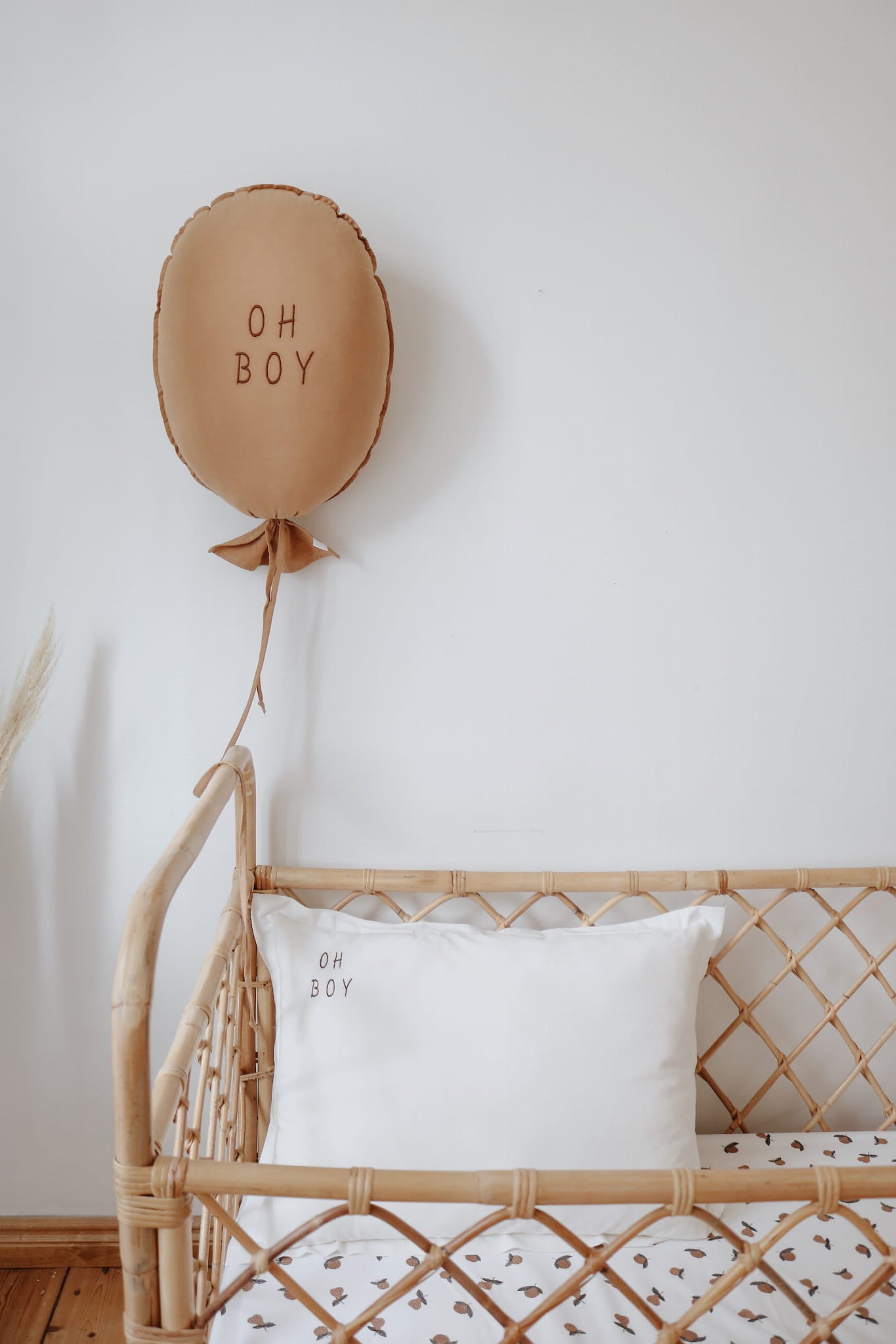 Ballon kussen - camel katoen image 4