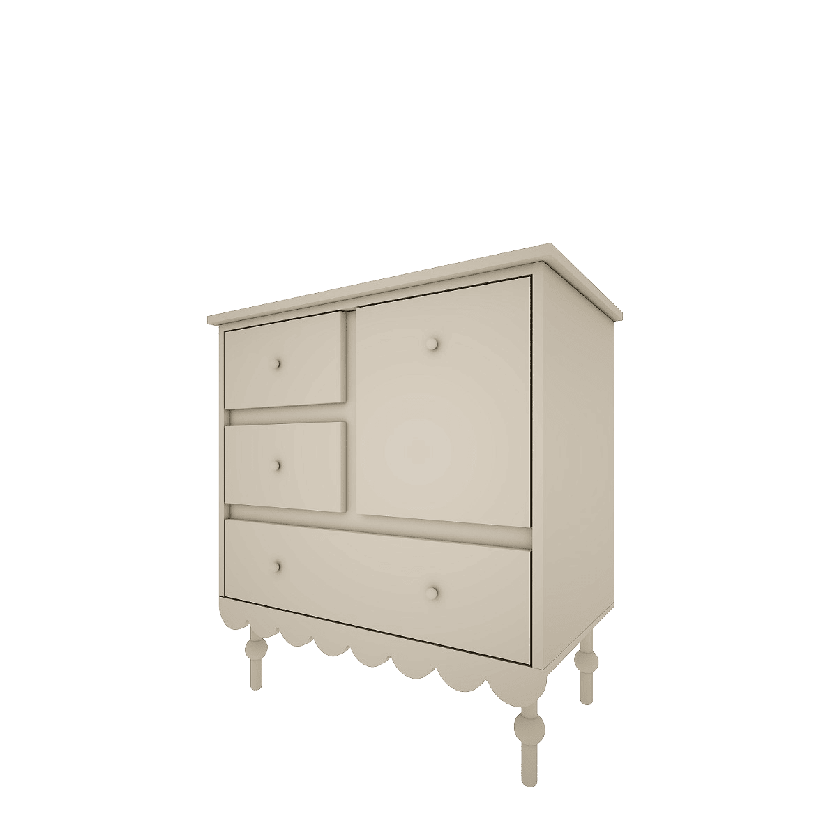 Wood Luck Kast/Commode Babushka - Olive image 0