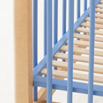 KARL & FRIC Ledikant Nox - Naturel met blauwe spijlen image 5