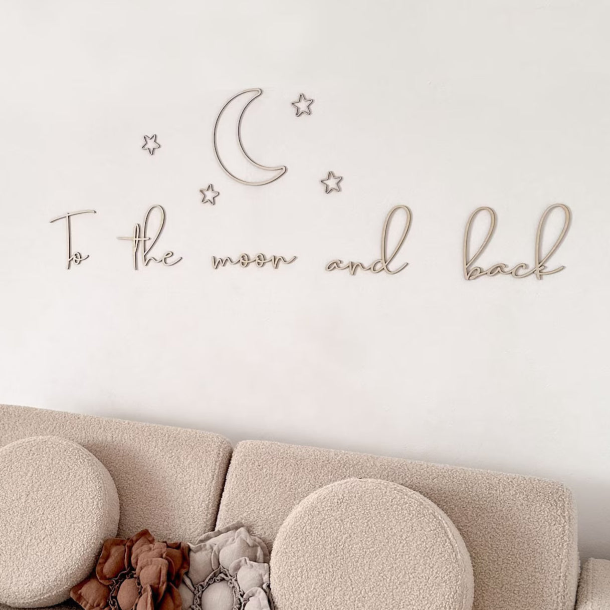 Houten Muurdecoratie "To the moon and back" image 0