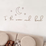 Houten Muurdecoratie "To the moon and back" image 0