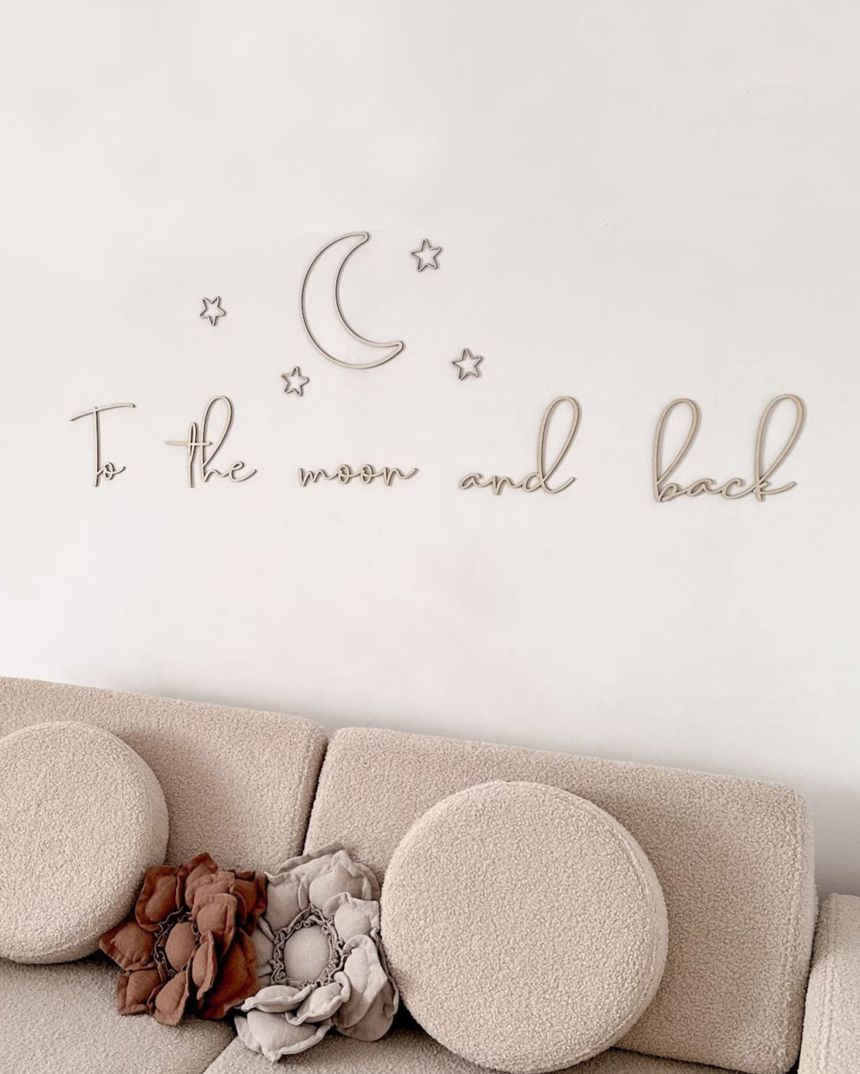 Houten Muurdecoratie "To the moon and back" image 0