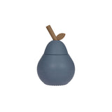 OYOY Living Design - Siliconen Kinderbeker Met Rietje - Peer - Blauw