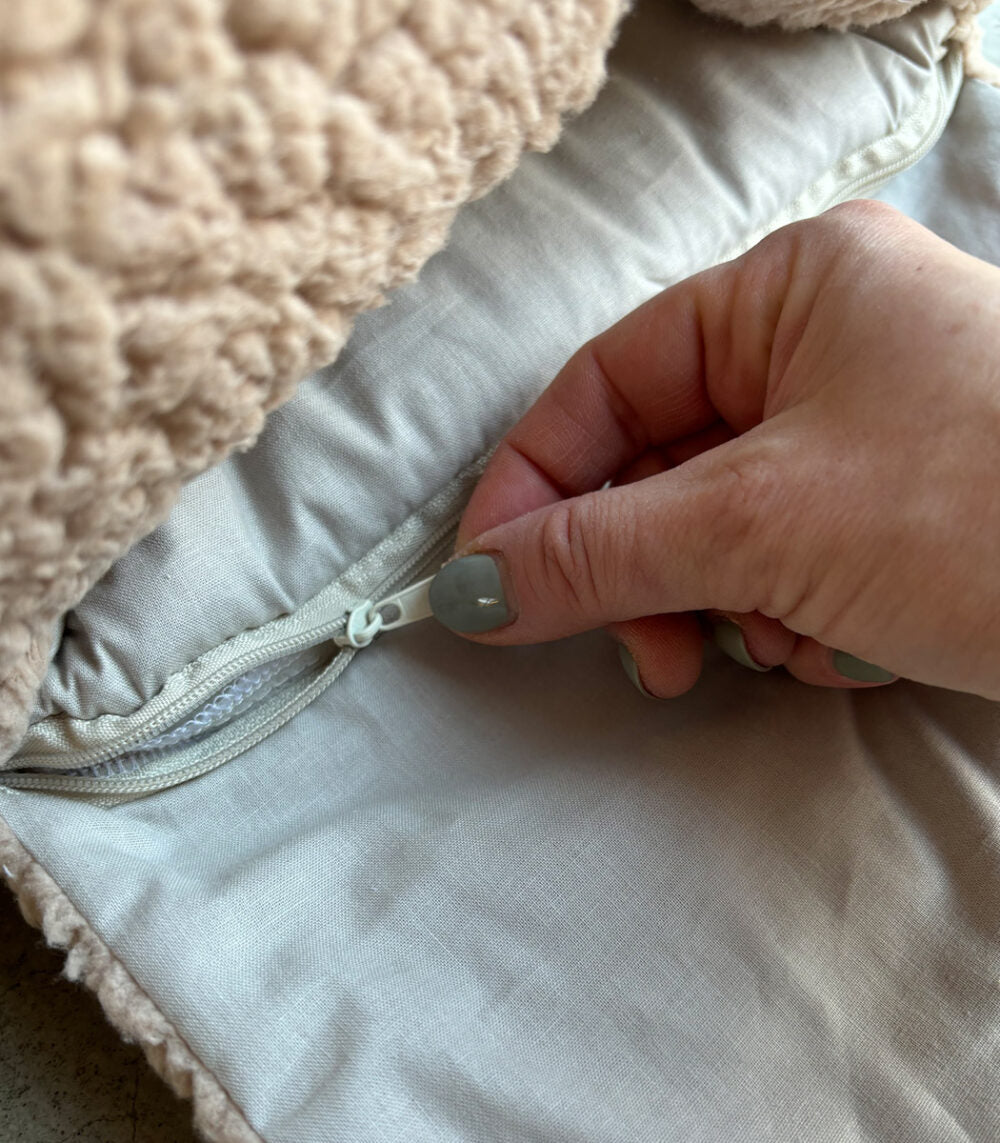 Teddy Babynestje met Naam - Beige image 5