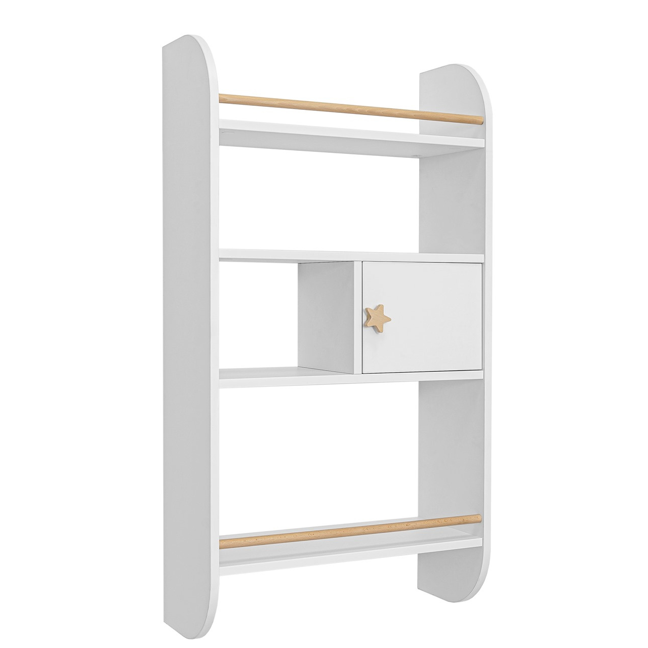 Wandrek Hout Pastel voor Kinderen - Wit image 0