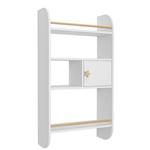 Wandrek Hout Pastel voor Kinderen - Wit image 0