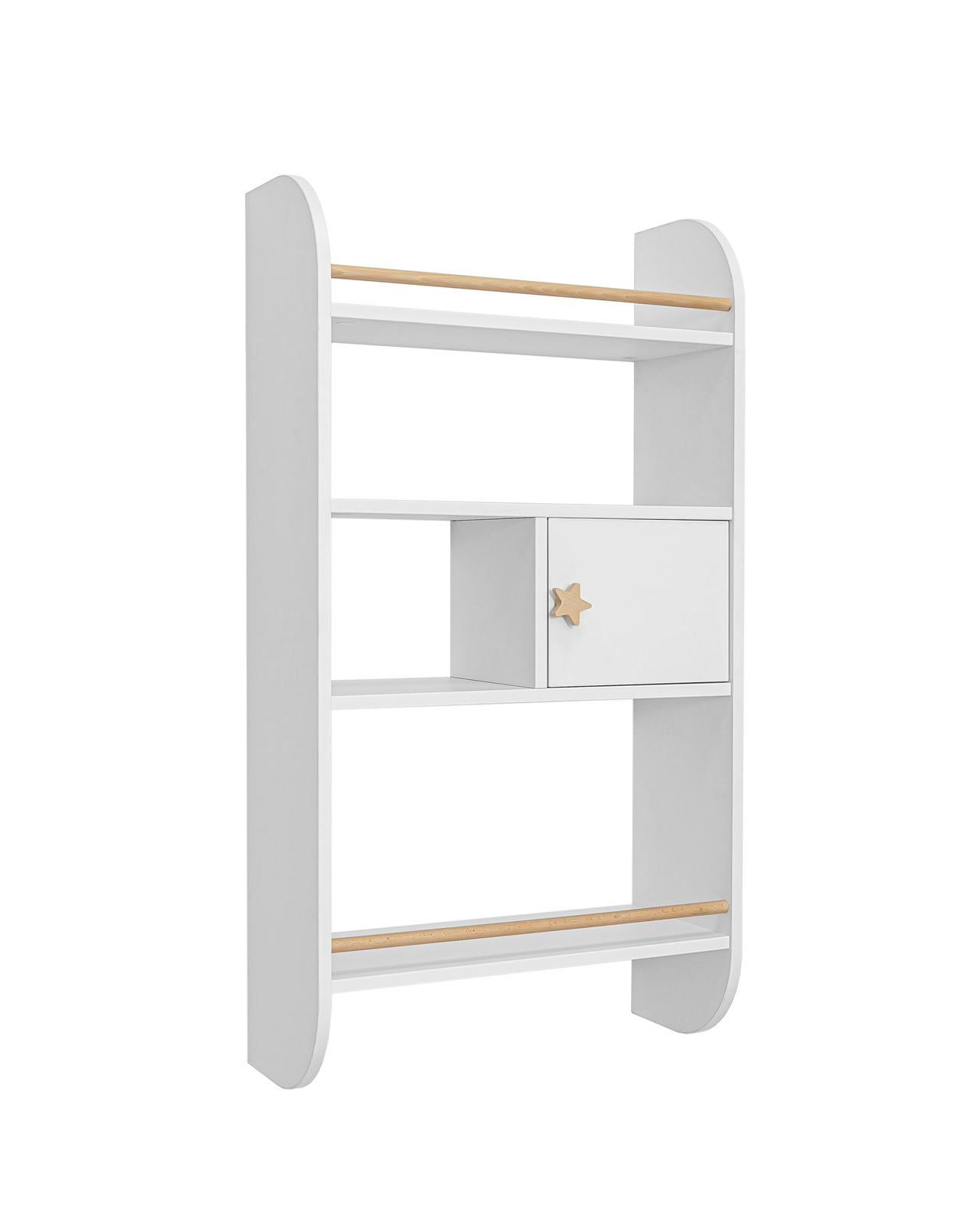 Wandrek Hout Pastel voor Kinderen - Wit image 0