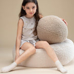Wigiwama Kinderpoef - Cream White Ottoman image 4
