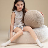 Wigiwama Kinderpoef - Cream White Ottoman image 4