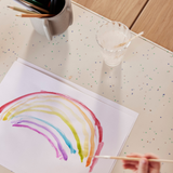 OYOY Living Design - Siliconen Kinderbeker Met Rietje - Appel - Lavendel Paars