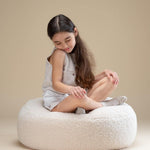 Wigiwama Kinderpoef - Cream White Ottoman image 1