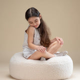 Wigiwama Kinderpoef - Cream White Ottoman image 1