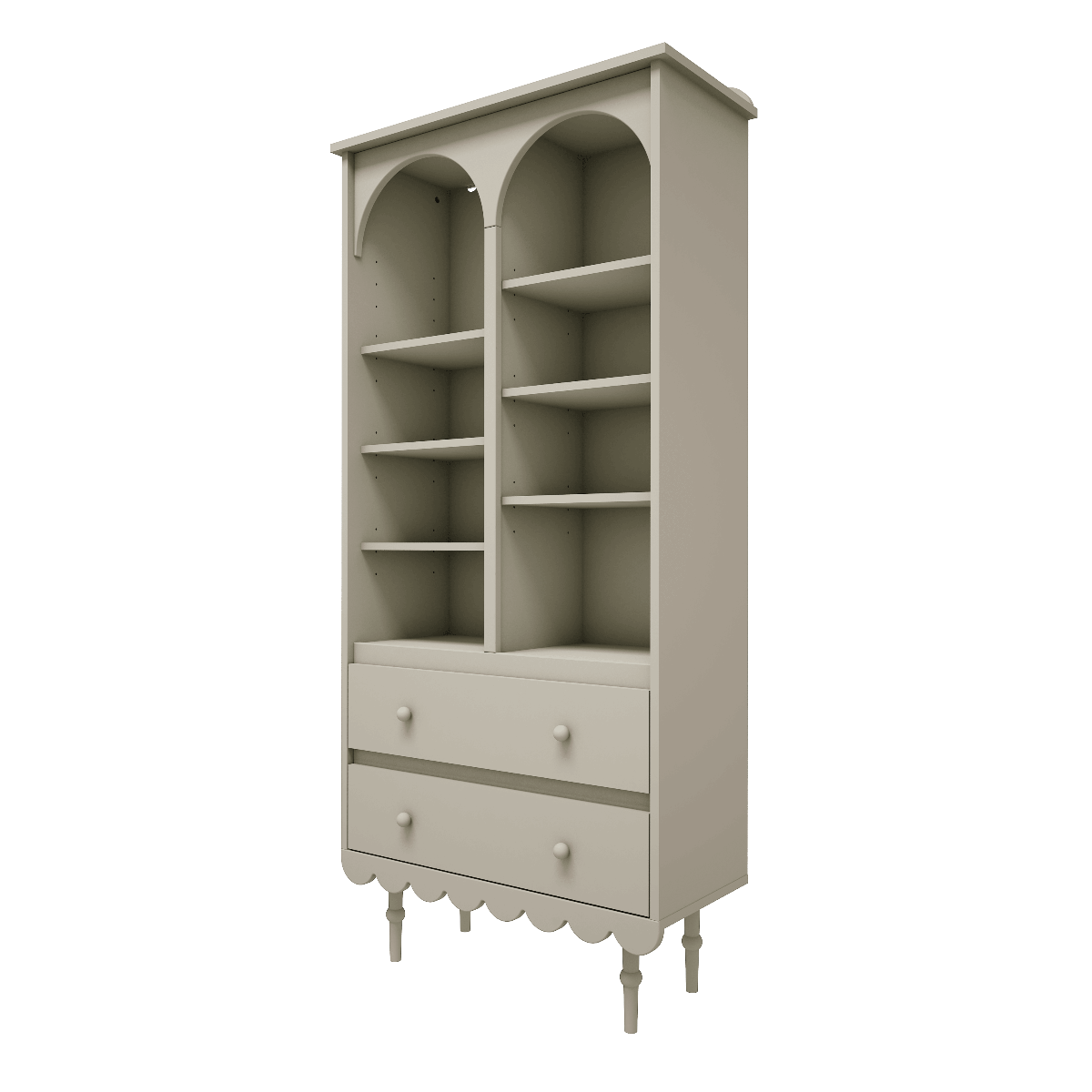 Wood Luck Hoge Boekenkast Babushka - Olive image 0