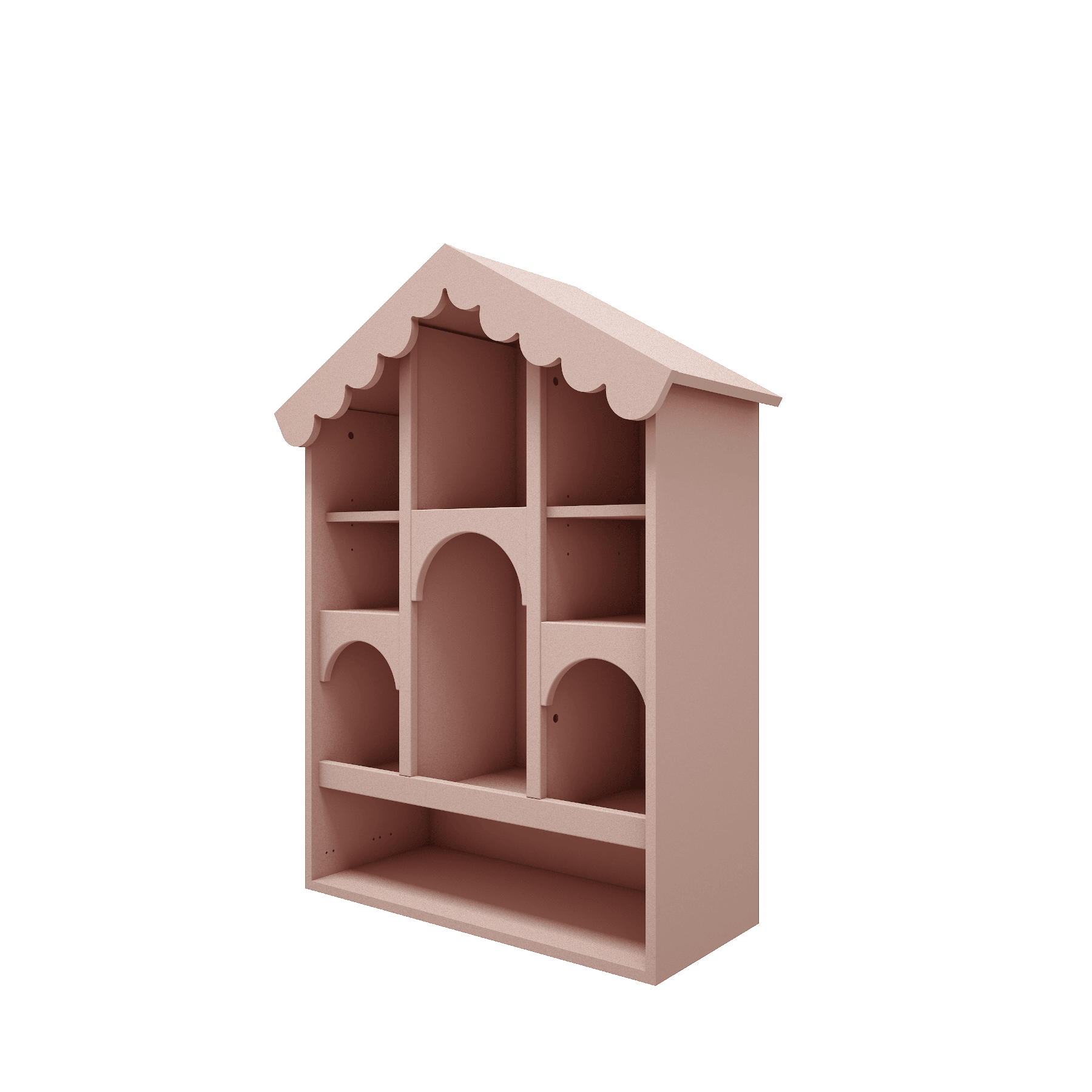 Wood Luck Opbergkast Babushka Dollhouse - Roze image 1