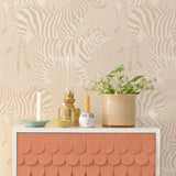 Majvillan Behang - Safari Stripes - Dusty Beige image 0