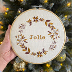 Borduurring met naam - bloemenkrans image 4