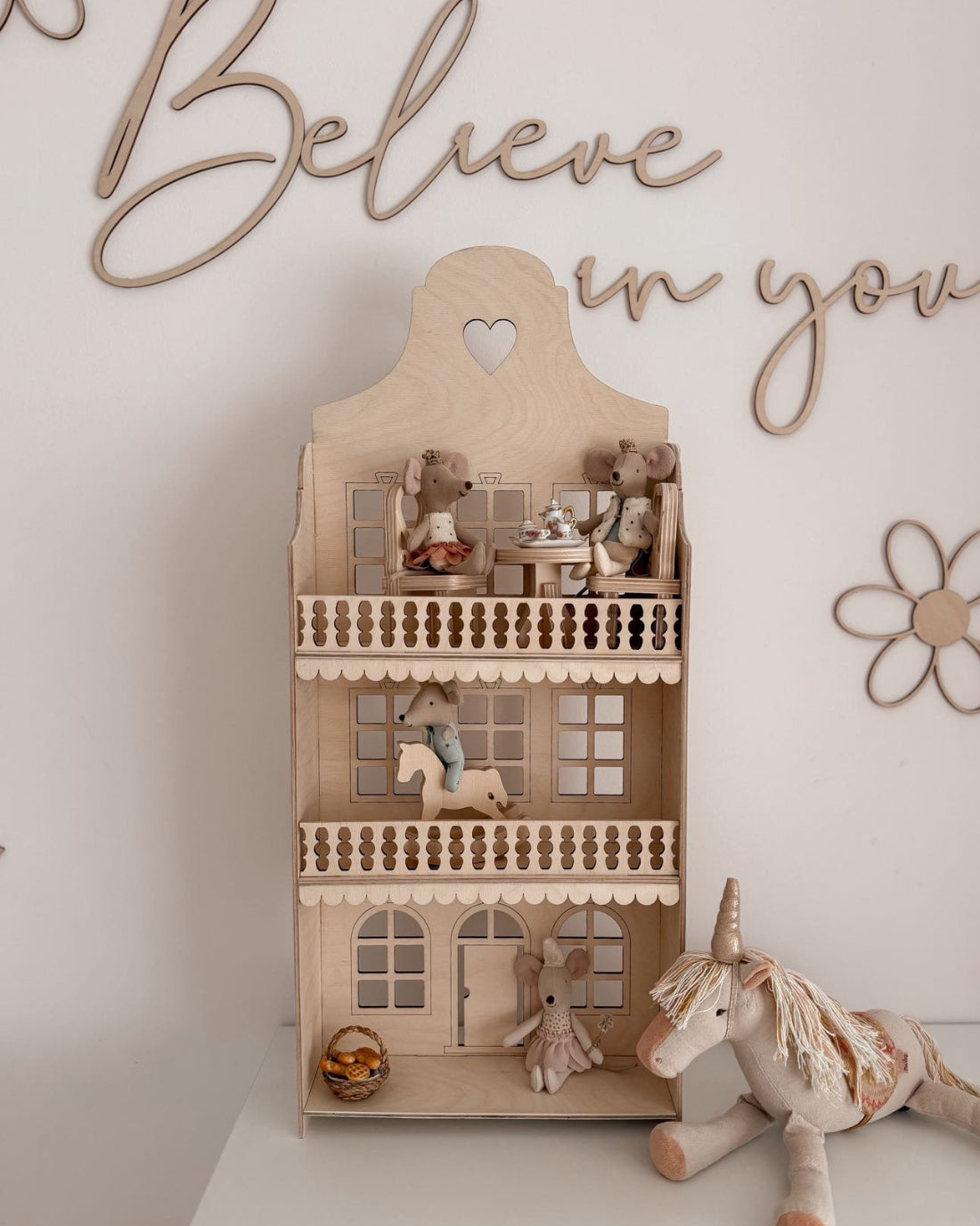 Houten Poppenhuis - Hartje image 0