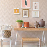 Majvillan Behang - Herringbone - Sandy Beige image 5