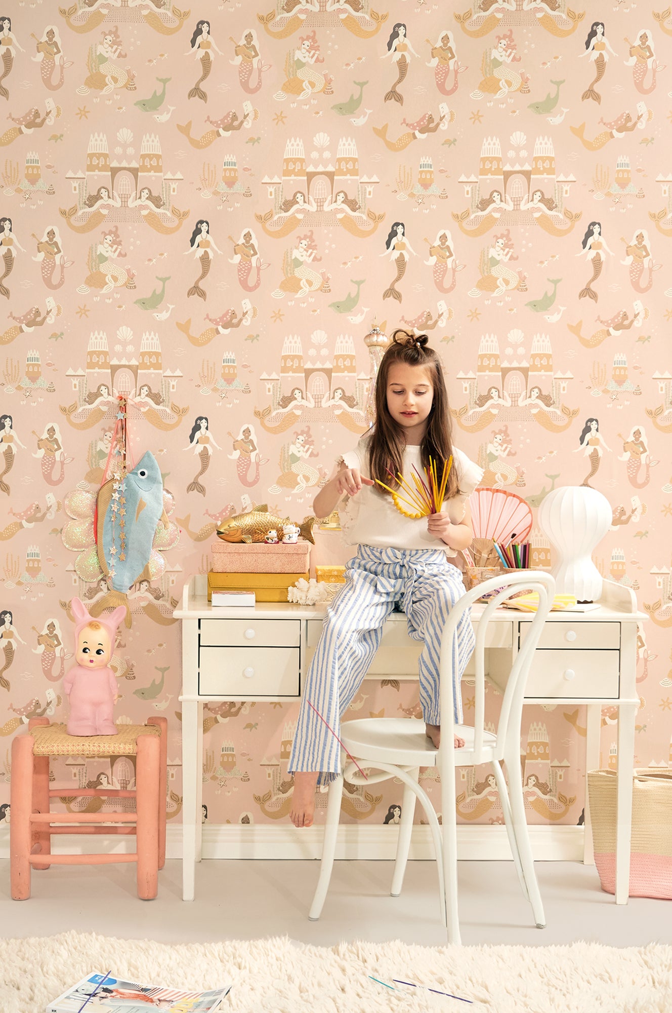 Majvillan Behang - Mermaid Reef - Sweet Pink image 2