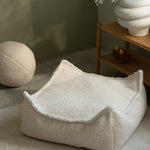 Wigiwama Kinderpoef - Cream White Square Ottoman image 1