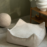 Wigiwama Kinderpoef - Cream White Square Ottoman image 1