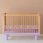 KARL & FRIC Ledikant Nox - Naturel met lila poten image 3