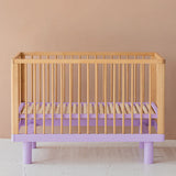 KARL & FRIC Ledikant Nox - Naturel met lila poten image 3