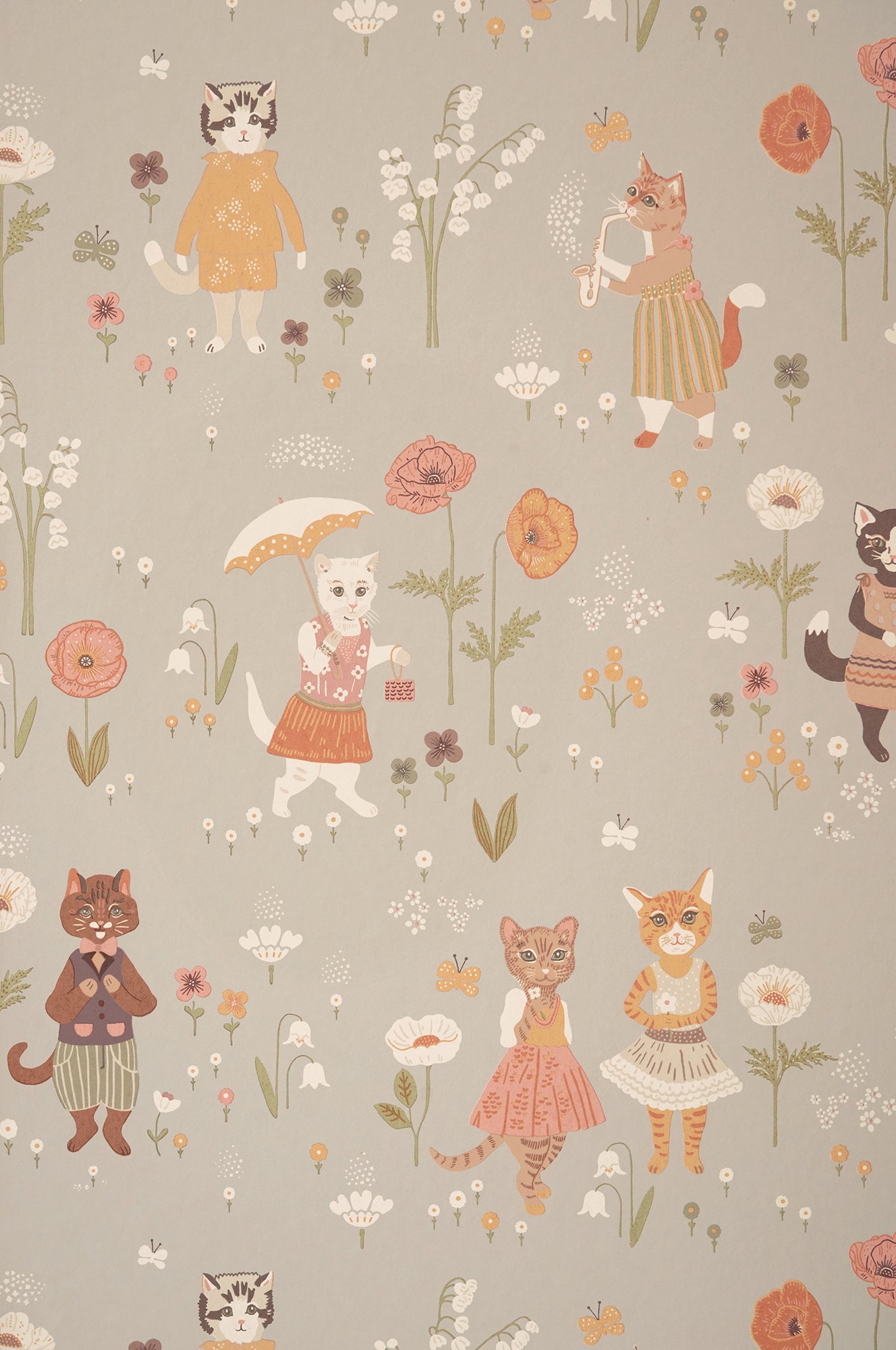 Majvillan Behang - Catwalk - Dusty Blue image 1