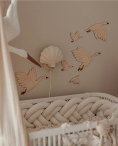 Houten Ganzen Muurdecoratie image 0