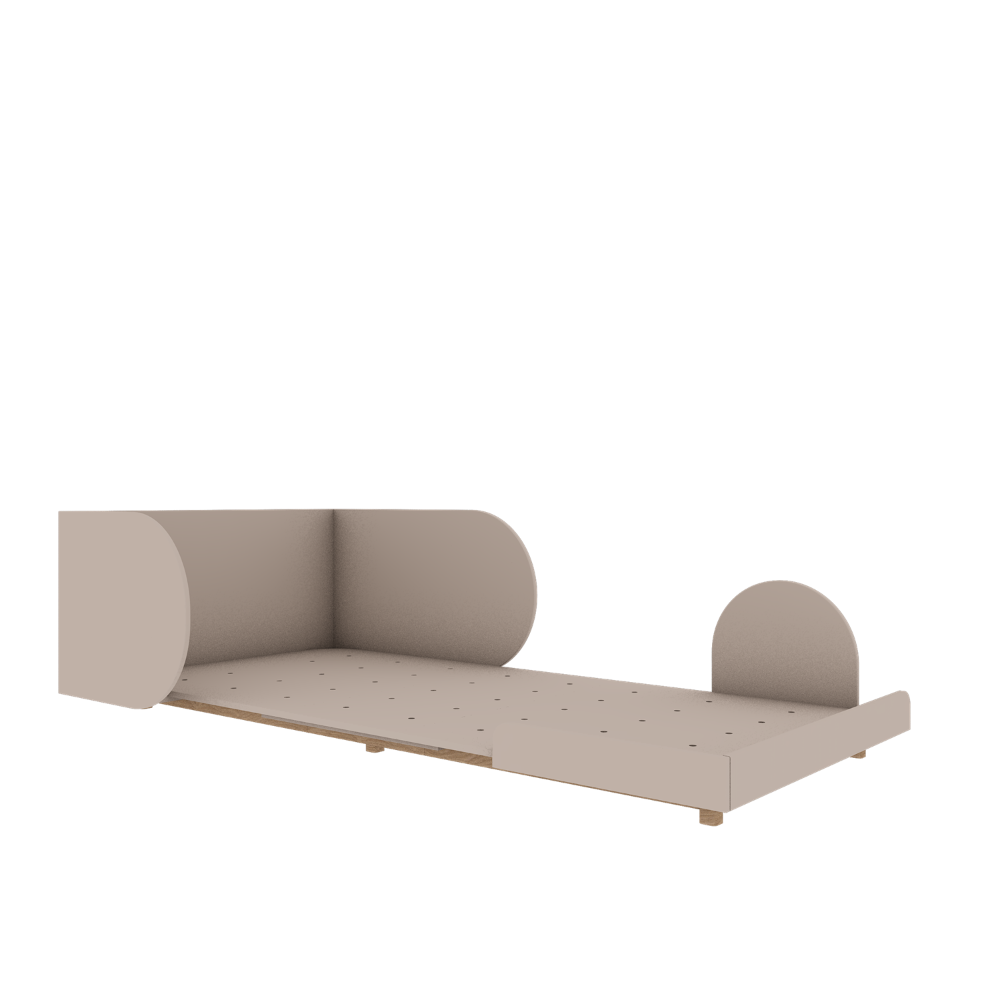 Wood Luck Meegroeibed Bloom - 90x160 tot 90x200 - Cashmere Grijs image 2