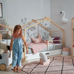 Boekenkast Juno met dakje - Roze image 4