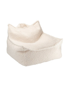 Wigiwama Zitzak voor Kinderen - Cream White Beanbag Chair image 0