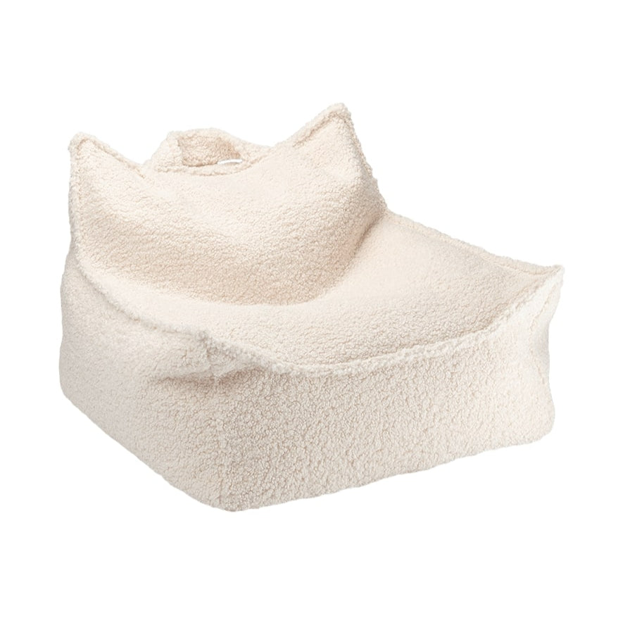 Wigiwama Zitzak voor Kinderen - Cream White Beanbag Chair image 0