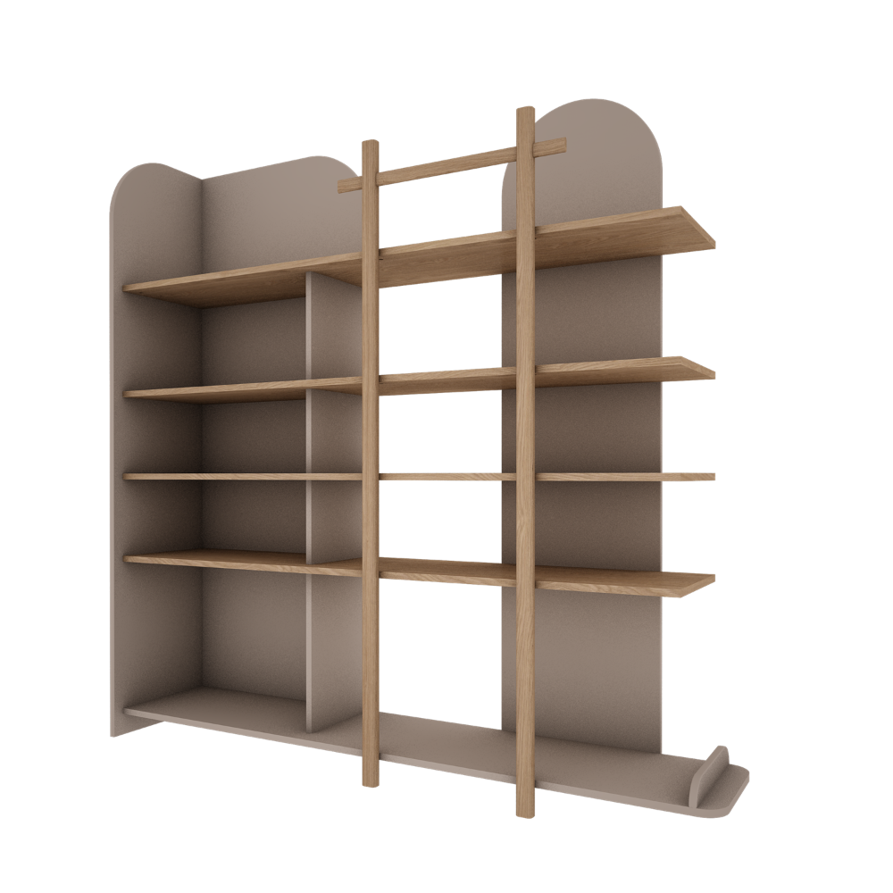 Wood Luck Boekenkast Bloom - Cashmere Grijs image 2