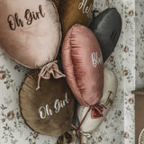 Ballon kussen deluxe - latte fluweel image 3