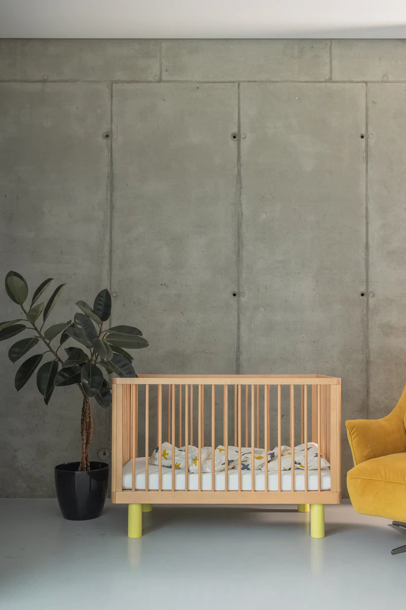 KARL & FRIC Ledikant Nox - Naturel met gele poten image 7