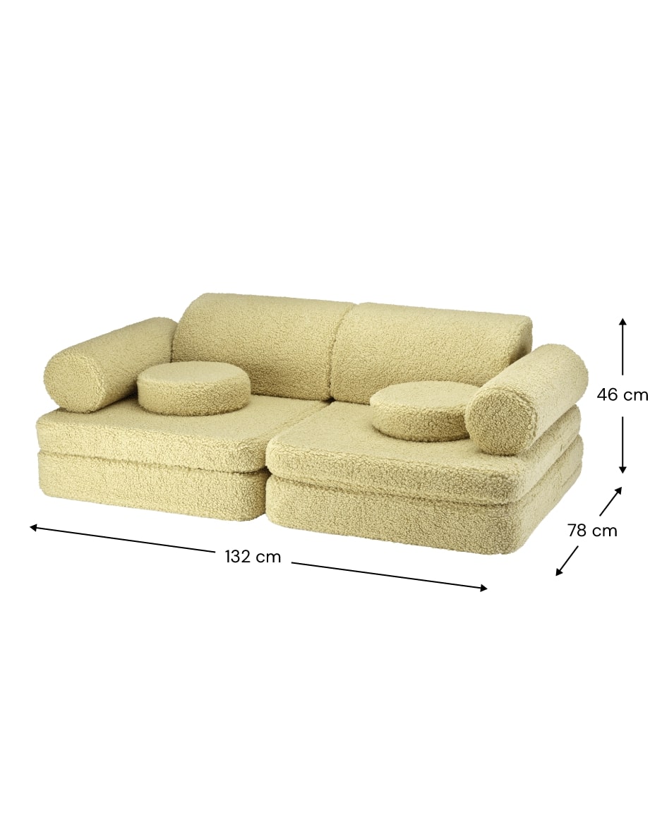 Wigiwama Teddy Kinderbank - Matcha Settee - Sofa Speelbank image 6