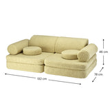 Wigiwama Teddy Kinderbank - Matcha Settee - Sofa Speelbank image 6