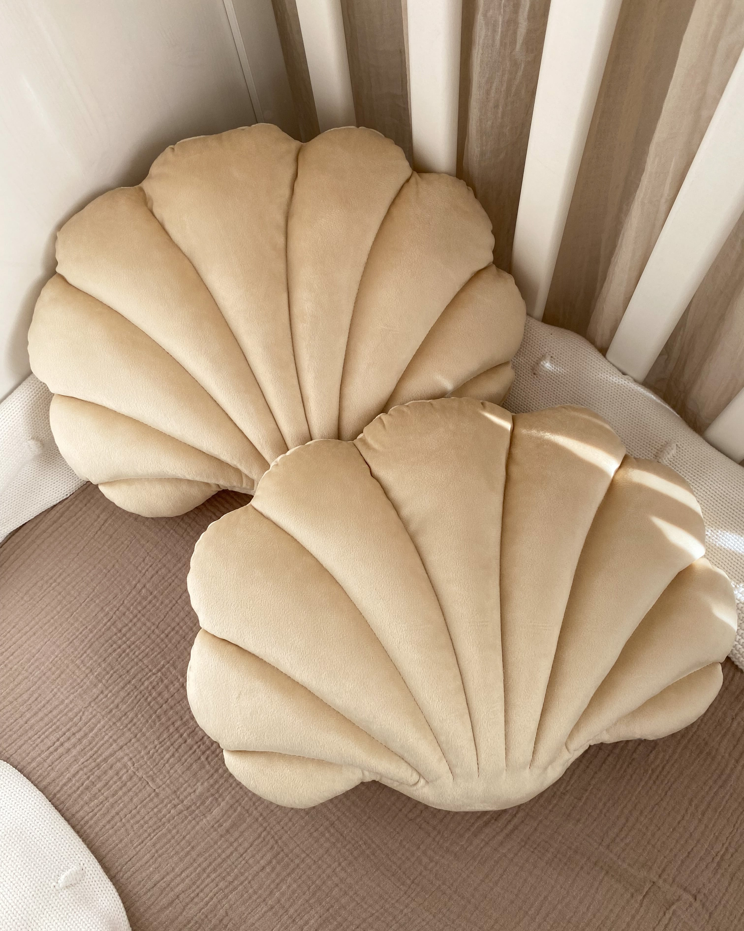 Schelp kussen - crème image 0