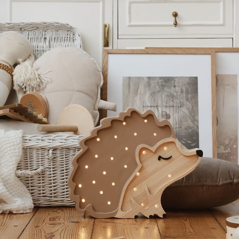 Little Lights Lamp Egel - Bruin image 0