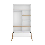 2 Deurs Kledingkast Lunor - Wit image 1