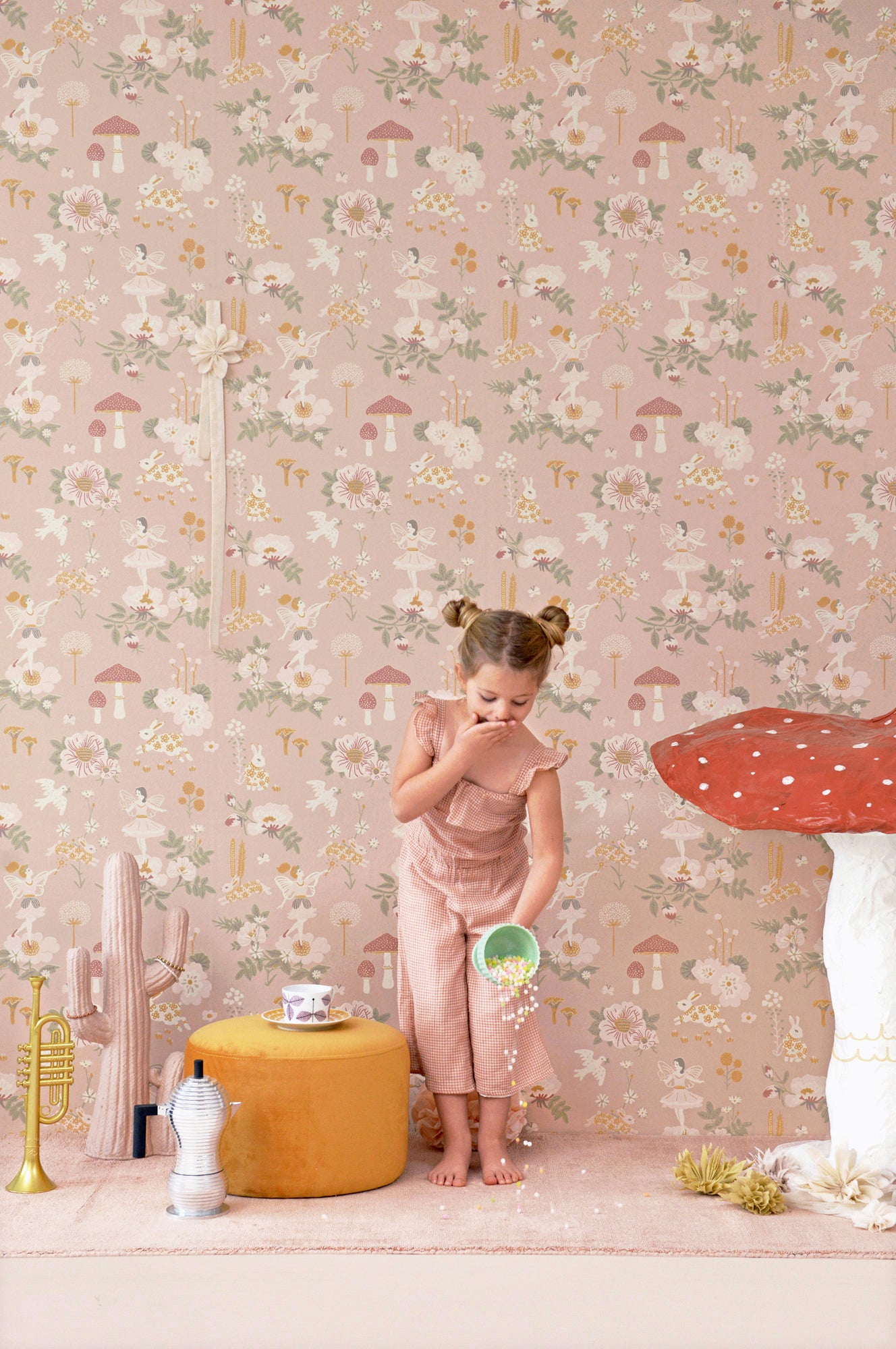 Majvillan Behang - Old Garden - Dusty Rose image 3