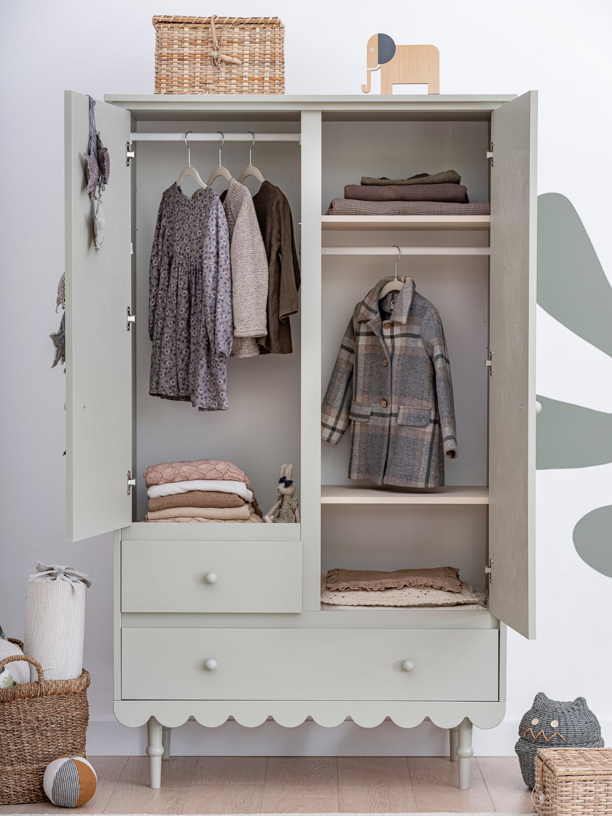 Wood Luck Kledingkast Babushka - Olive image 3