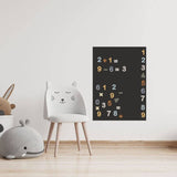 Ferflex magnetische cijfers - karamel blauw - set van 100 magneten