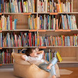 Wigiwama Zitzak voor kinderen - Brown Sugar Beanbag Chair image 1