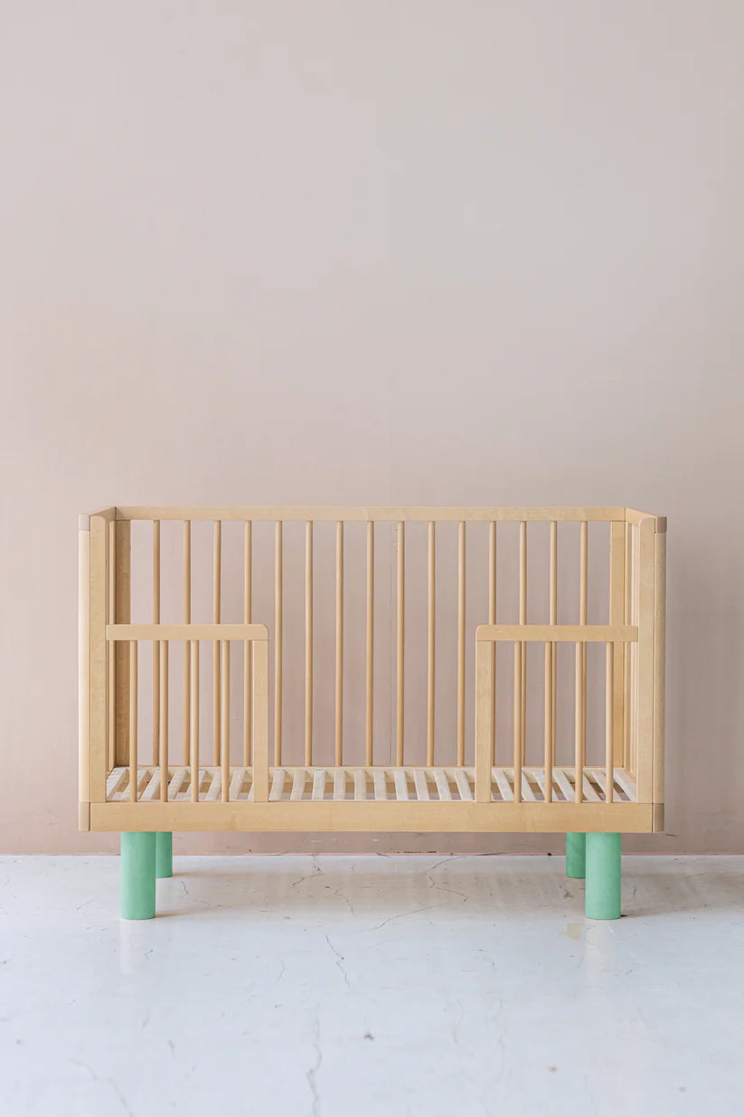 KARL & FRIC Ledikant Nox - Naturel met groene poten image 4