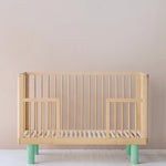 KARL & FRIC Ledikant Nox - Naturel met groene poten image 4