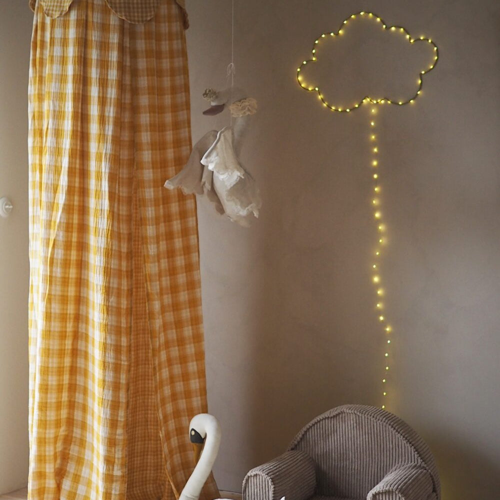 Bedhemel - Geel Ruitjes image 0