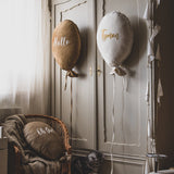 Ballon kussen deluxe - vanille fluweel image 3